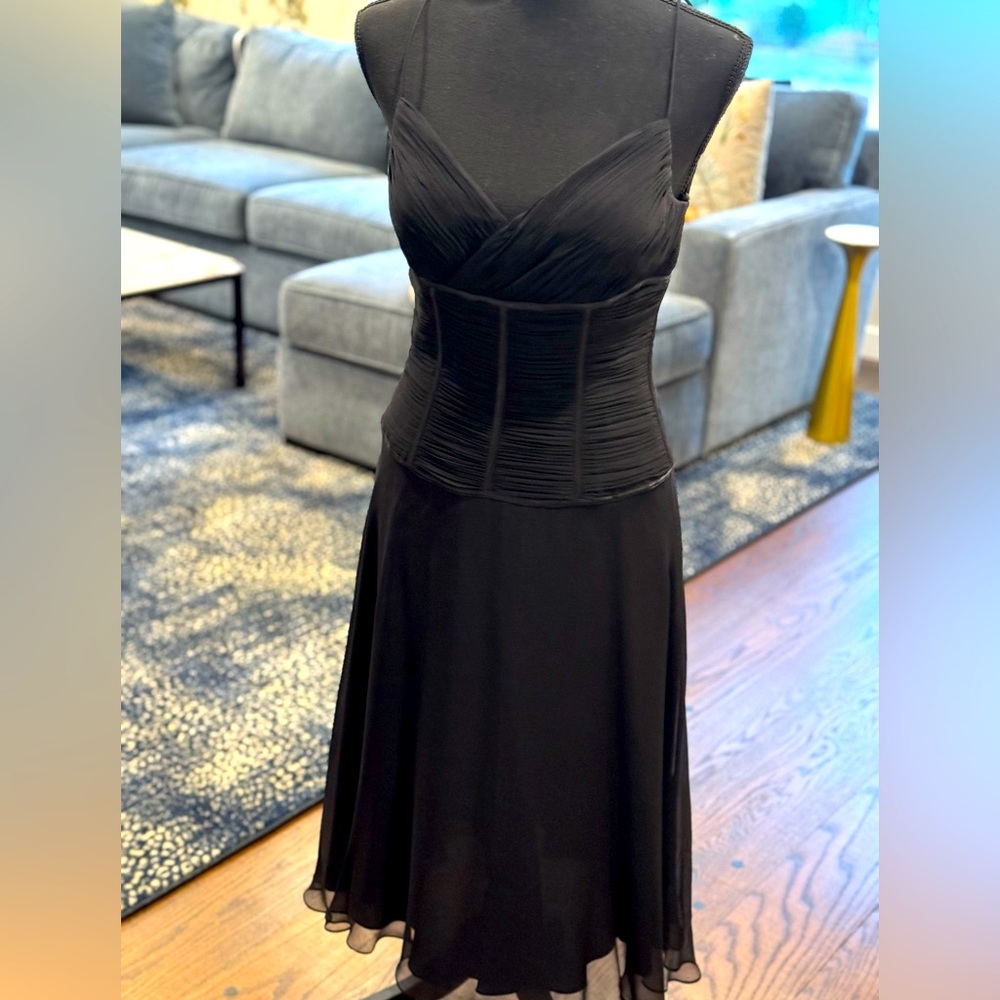 Morrell Maxi Black Dress with Spaghetti Straps